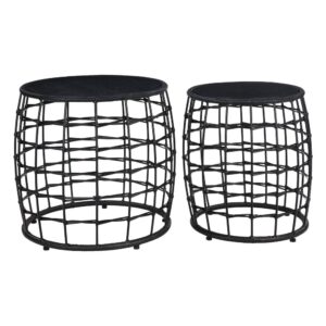 Cambria Drum Nesting Tables 2 Piece From Office Star