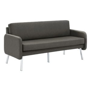 Lounge Sofa in Faux Leather From Office Star
