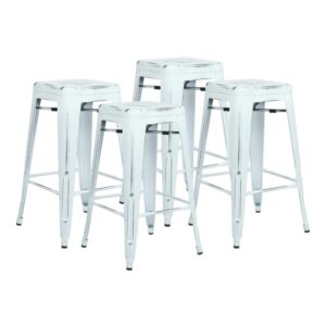 Bristow 26" Antique Metal Barstools From Office Star