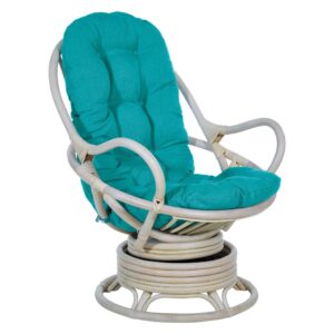 Lanai Rattan Swivel Rocker From Office Star