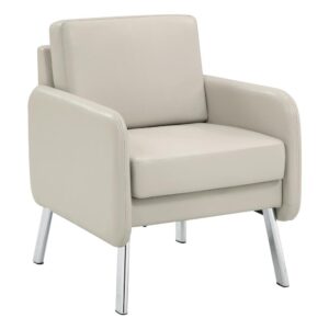 Lounge Chair in Faux Leather From Office Star