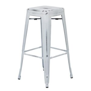 Bristow 30" Antique Metal Barstool From Office Star