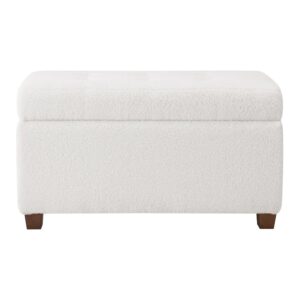 Metro Storage Ottoman in Ivory Sherpa Fabric From OSP Home Furnishings