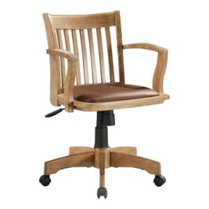 Deluxe Wood Banker's Chair From Office Star