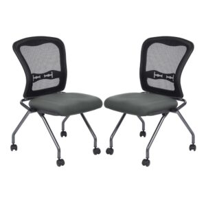 Deluxe Armless Folding Chair With ProGrid Back From Office Star