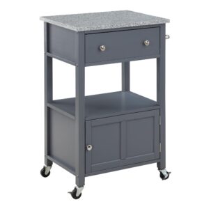 Fairfax Kitchen Cart Grey From Office Star