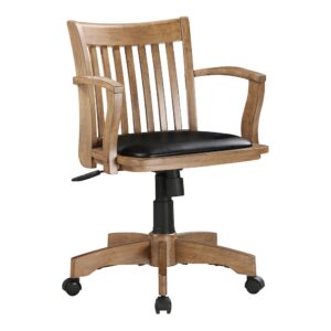 Deluxe Wood Banker's Chair From Office Star