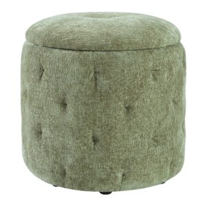 Erindale Round Storage Ottoman From OSP Home Furnishings
