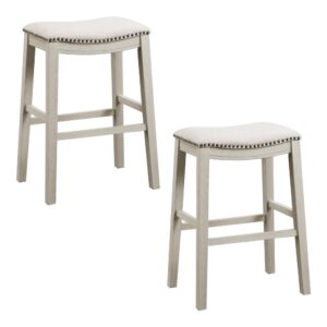 29" Saddle Stool 2-Pack From Office Star