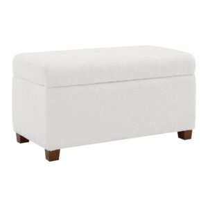 Metro Storage Ottoman in Ivory Sherpa Fabric From OSP Home Furnishings