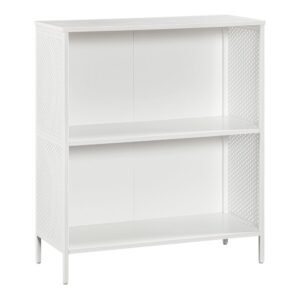 Ace 2 Shelf Bookcase In White Finish From OSP Home Furnishings