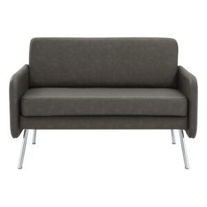 Lounge Loveseat in Faux Leather From Office Star