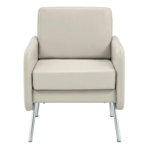 Lounge Chair in Faux Leather From Office Star