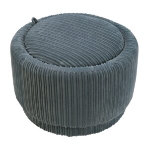 Lanyard Storage Ottoman in Slate Cord Fabric From OSP Home Furnishings