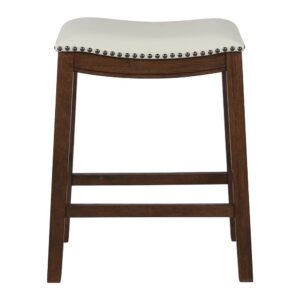 24" Saddle Stool 2-Pack From Office Star