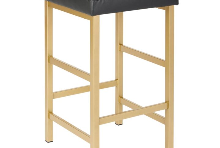 26" Gold Backless Stool From Office Star
