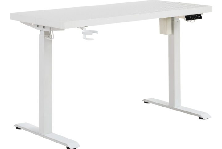 Primo-Sit/Stand Electric 48" In White Carbon Fiber Finish From Office Star