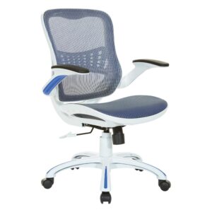 Riley Office Chair with Blue Mesh Seat and Back