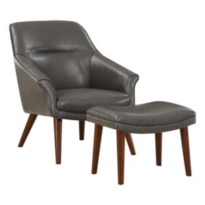 Waneta Chair and Ottoman From Office Star