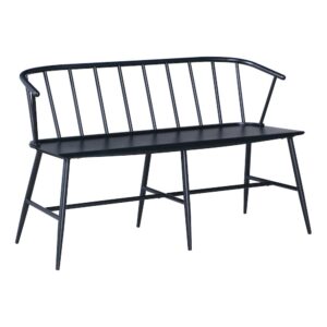 Lincoln All Metal Bench in Black Finish From OSP Home Furnishings