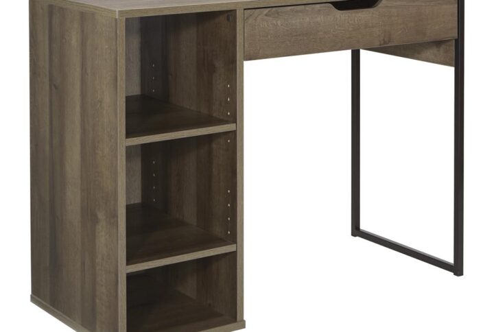 Ravel 40"W Desk in Grey Oak Finish