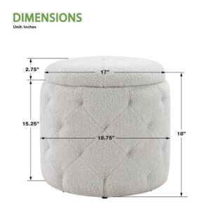 Erindale Round Storage Ottoman From OSP Home Furnishings
