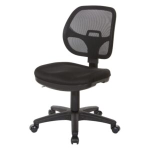 Mesh Screen Back Task Chair with Fabric Seat From Office Star