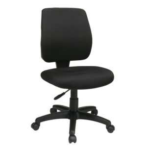 Deluxe Task Chair with Ratchet Back Height Adjustment Without Arms