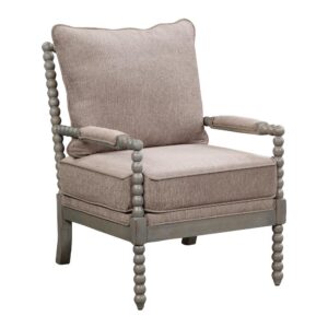 Abbott Chair in Dolphin Fabric with Brushed Grey Base K/D