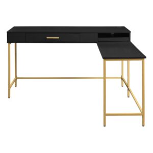 Modern Life Desk in Black From Office Star