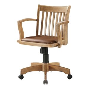 Deluxe Wood Banker's Chair From Office Star