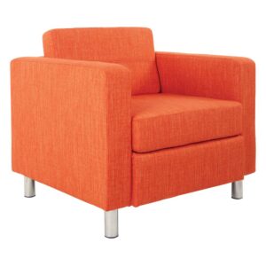 Pacific Armchair In Tangerine Fabric