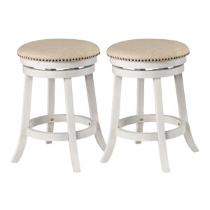 Round Backless Swivel Stool 2-Pack From Office Star