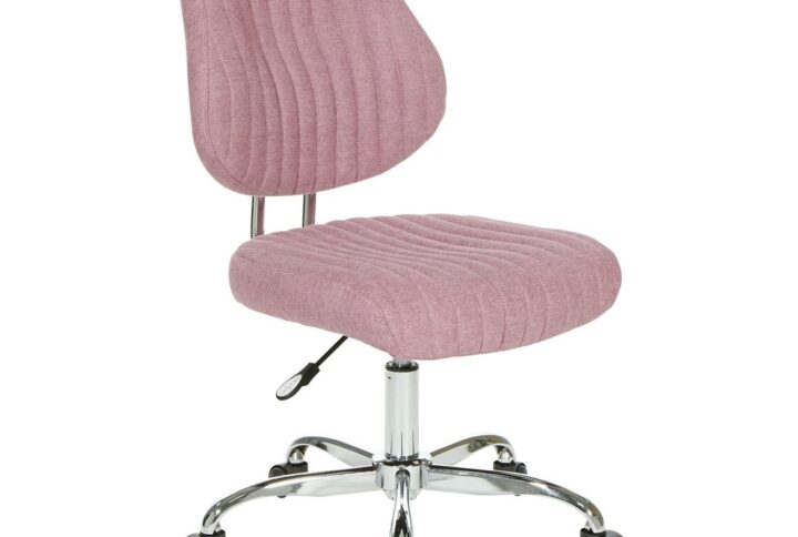 Sunnydale Office Chair in Orchid Fabric with Chrome Base