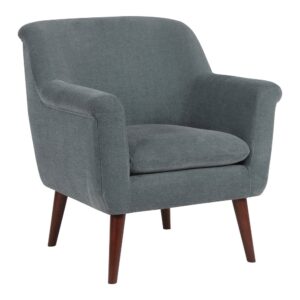 Dane Chair Slate Fabric With Dark Coffee Finish From OSP Home Furnishings