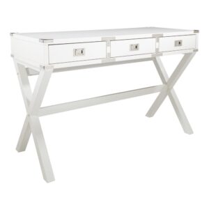 Wellington 46" Desk with Power in White Finish