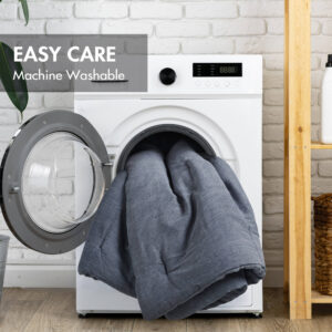 crafted from 100% natural cotton and stone-washed for a lived-in feel. The premium stone-washed finish enhances softness and adds timeless charm to your bedroom décor. Offering all-season comfort