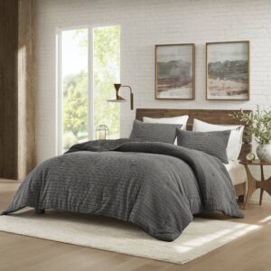 Embrace the cozy elegance of a breathable cotton waffle texture