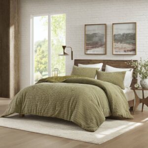 Embrace the cozy elegance of a breathable cotton waffle texture