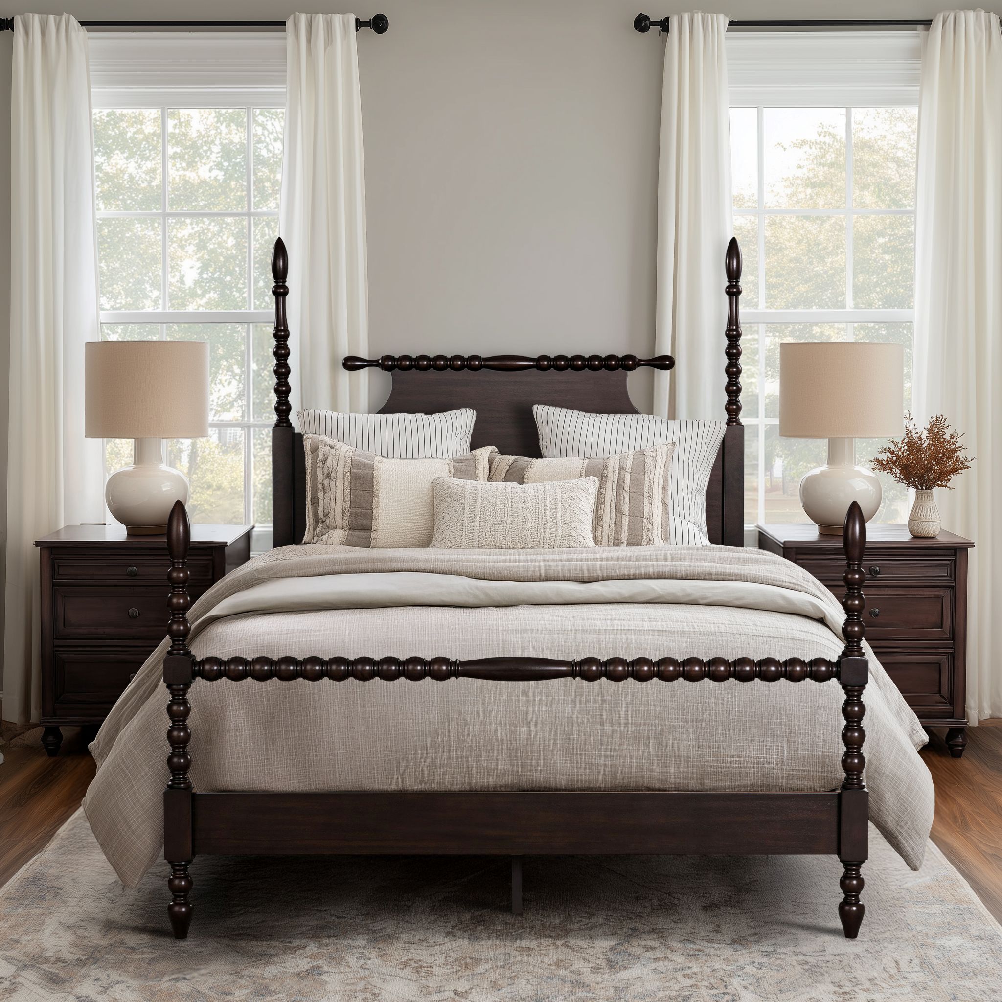 Beckett Turned Wood Spindle Bed
