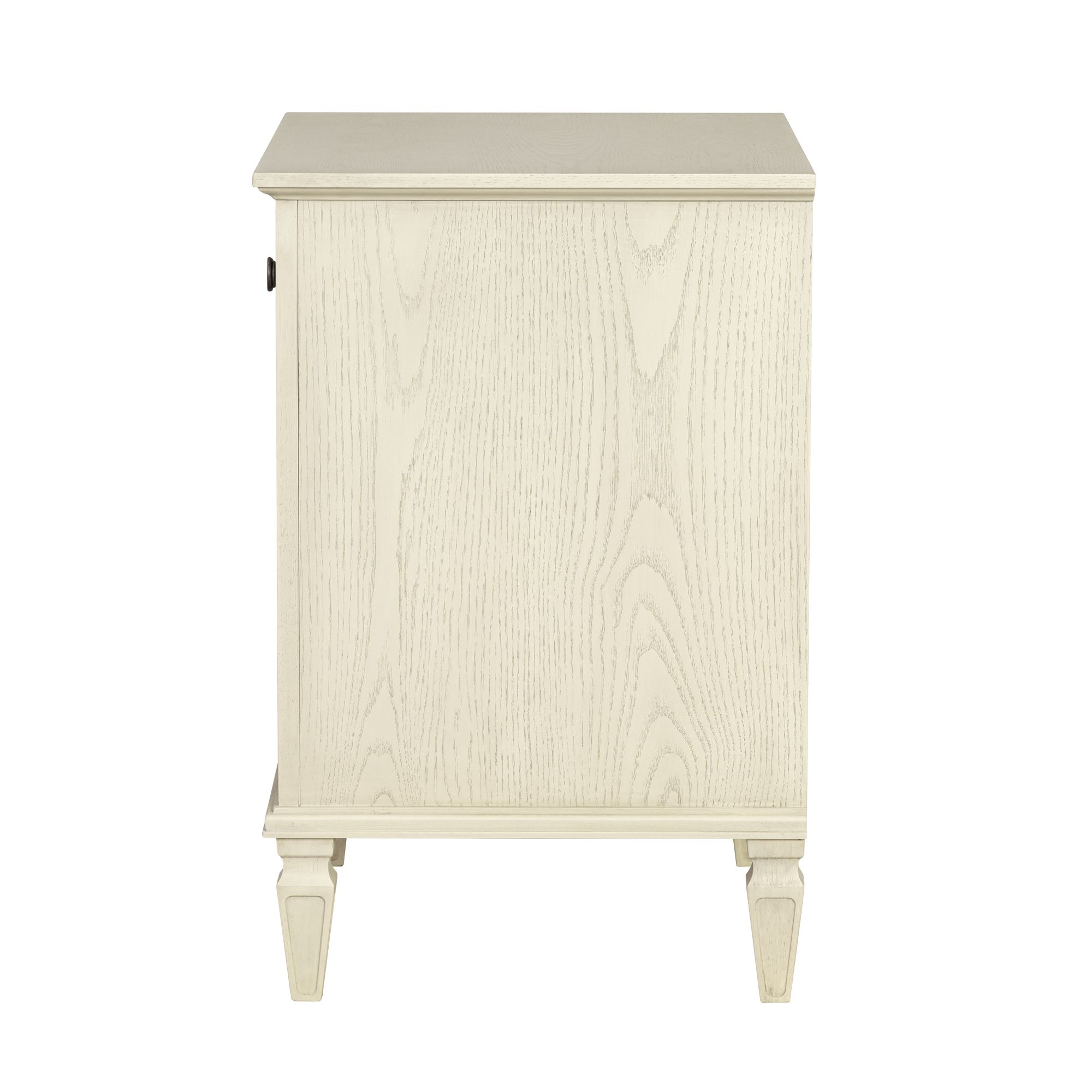 Victoria one-drawer wood nightstand with shelf