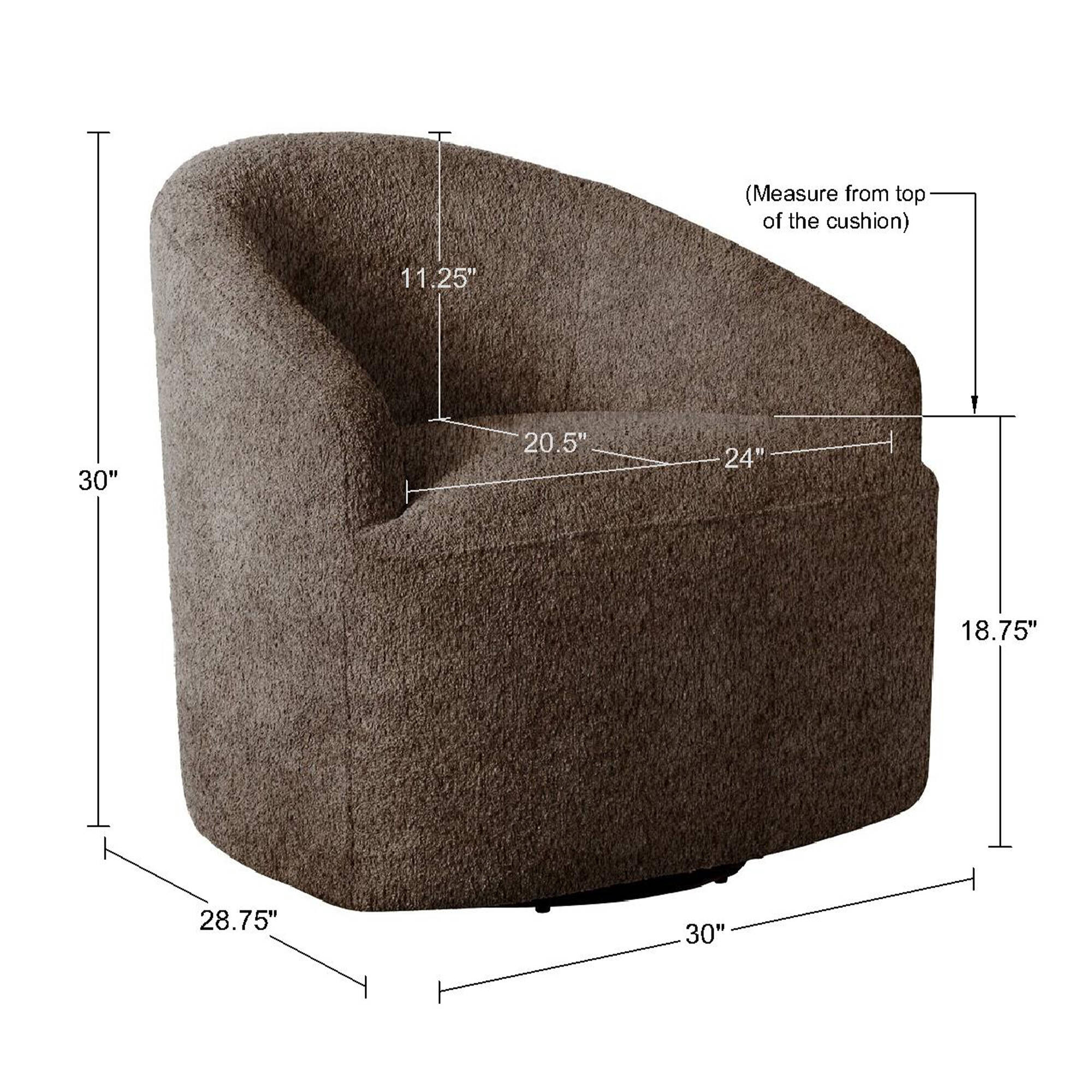Bonn Upholstered 360 Degree Swivel Chair