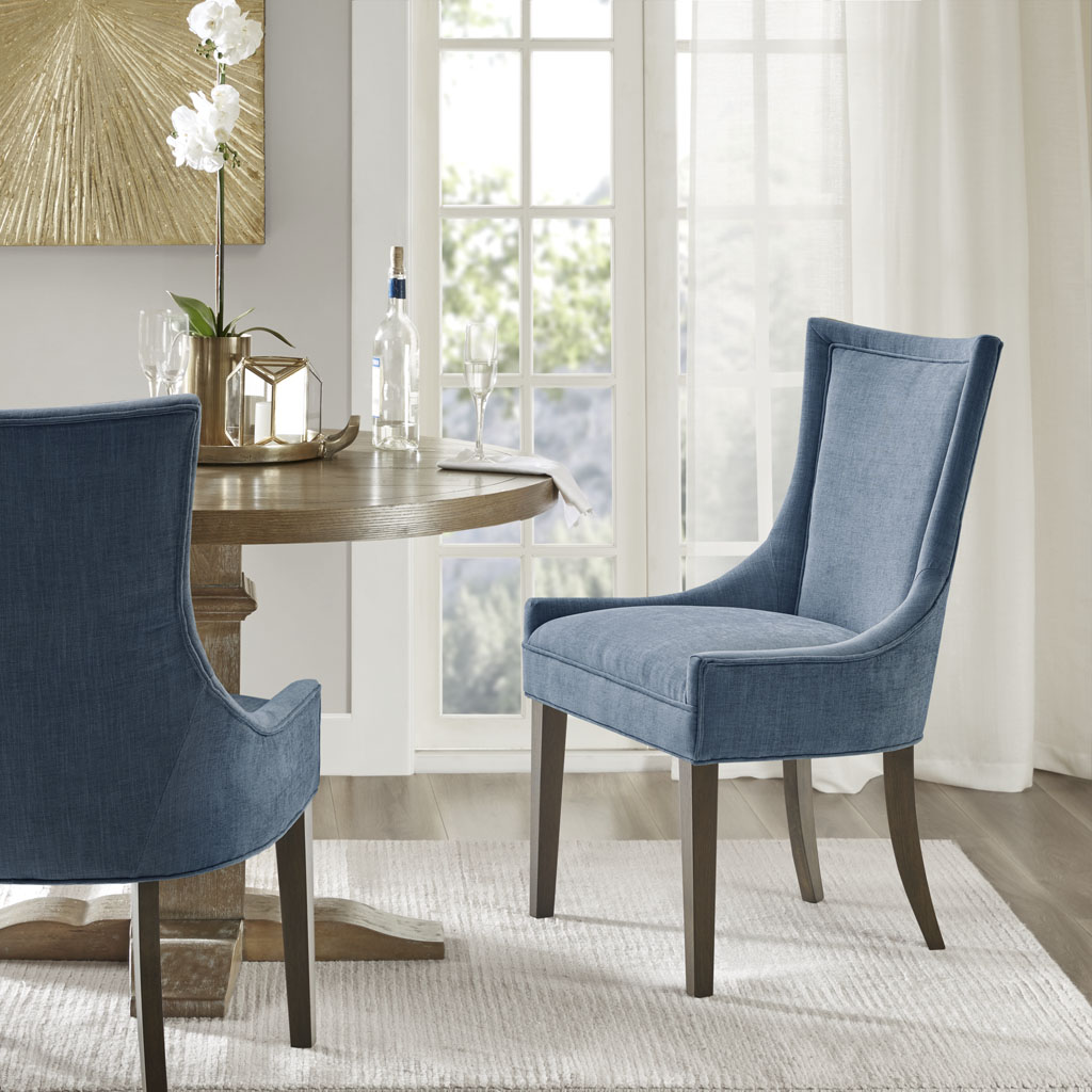 Ultra Ultra Upholstered Dining Side Chairs with wood legs (Set of 2)