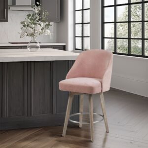 Pearce Swivel Upholstered Counter Stool with Solid Wood Legs & Metal Footrest from Madison Park in  Pink. Pearce Swivel Upholstered Counter Stool with Solid Wood Legs & Metal Footrest from Madison Park in  Pink. Pearce Swivel Upholstered Counter Stool with Solid Wood Legs & Metal Footrest from Madison Park in  Pink. Pearce Swivel Upholstered Counter Stool with Solid Wood Legs & Metal Footrest from Madison Park in  Pink. Pearce Swivel Upholstered Counter Stool with Solid Wood Legs & Metal Footrest from Madison Park in  Pink.