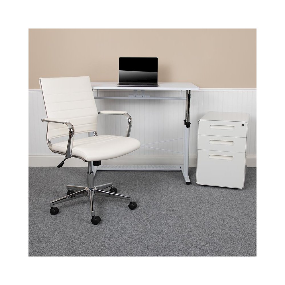 Office Chair and Mobile Filing Cabinet