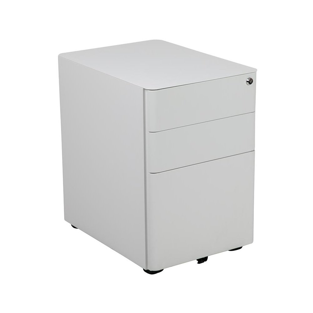 White Adjustable Computer Desk