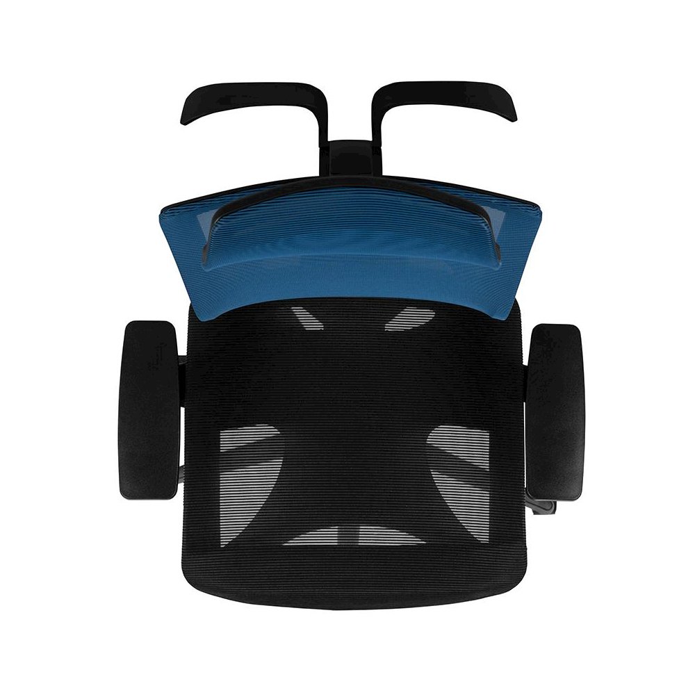 Mesh Office Chair with Synchro-Tilt-Blue/Black