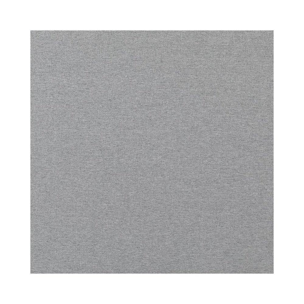 Metal Upholstered Queen Size Headboard in Light Gray Fabric