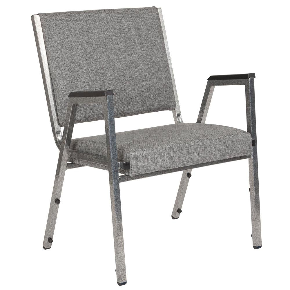 1000 lb. Rated Gray Antimicrobial Fabric Bariatric Medical Reception Arm Chair