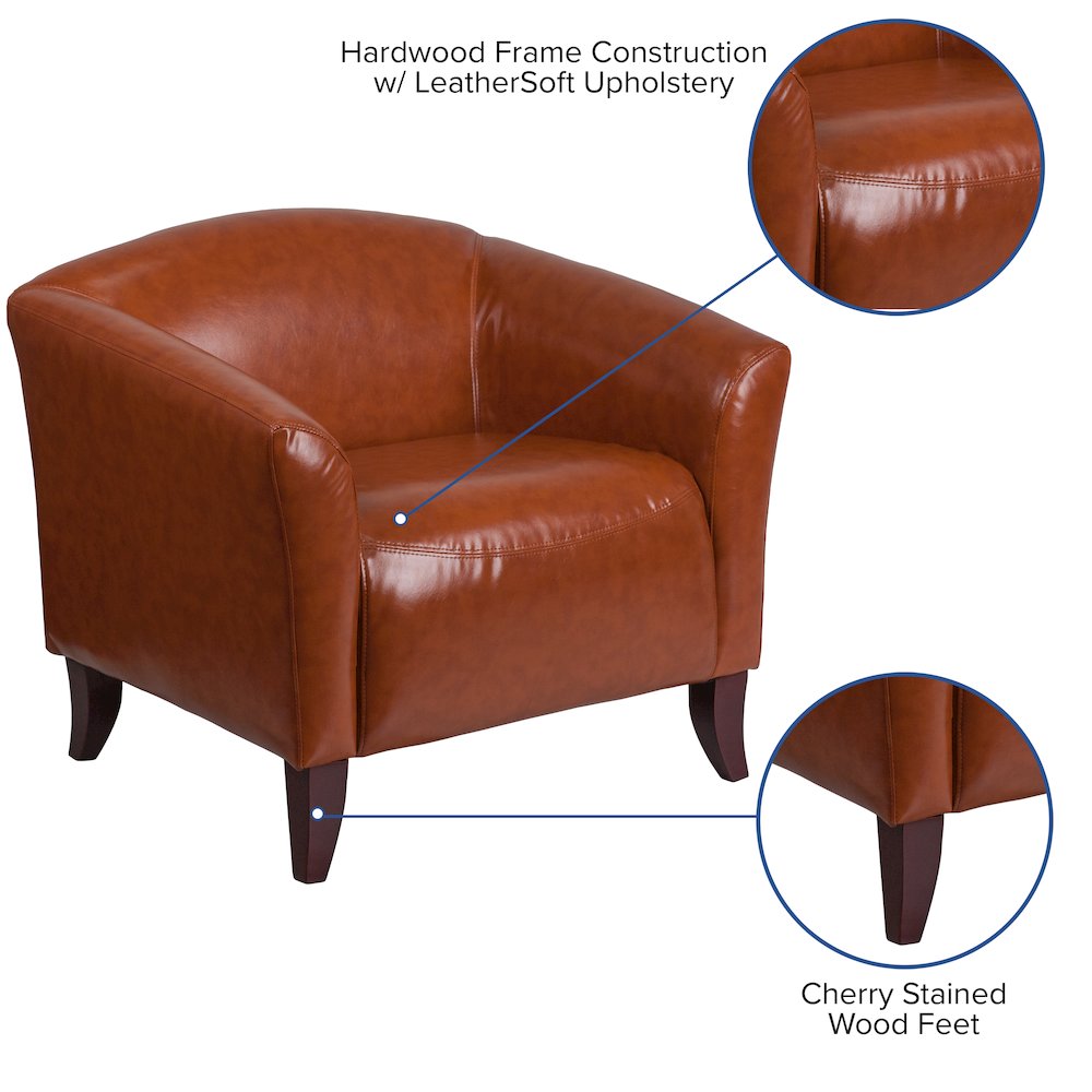 Cognac LeatherSoft Chair